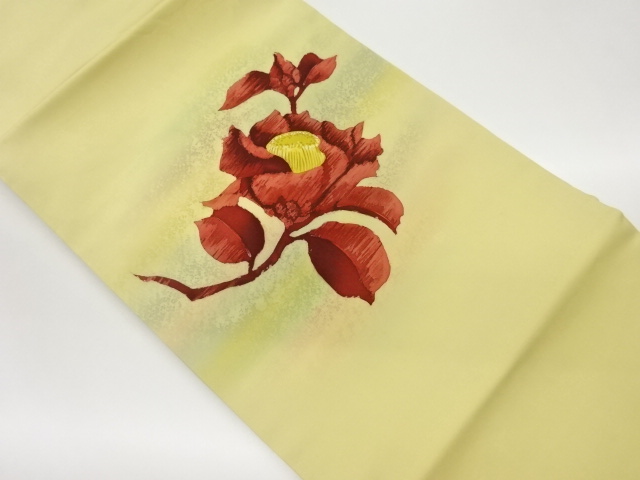 塩瀬椿模様名古屋帯